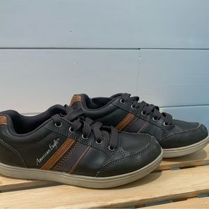 American Eagle, boys gray and brown dress shoes